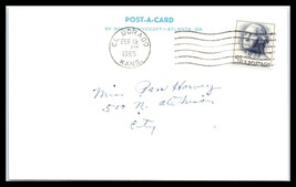1965 US Postal Card - El Dorado, Kansas to City U3 - $2.96
