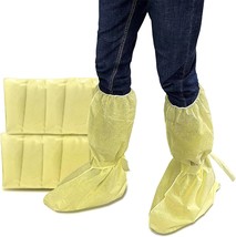 10 Pairs Waterproof Disposable Shoe Covers Overshoes Protector Tall 15in - £14.72 GBP