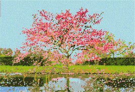 Pepita Needlepoint kit: Tree in Spring, 12&quot; x 8&quot; - £67.27 GBP+