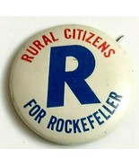 Rural Citizens for Rockefeller Political Pinback Button 1958 Nelson Gove... - £20.50 GBP