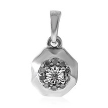Jewelry of Venus fire  Pendant of Goddess Urd I3 diamond silver pendant - £554.34 GBP