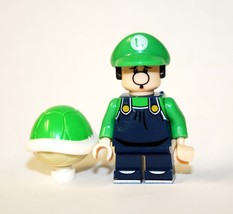 MV Young Luigi with Green turtle The Super Mario Bros. Movie Minifigure US Shipp - £6.43 GBP