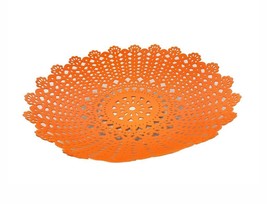 POLS POTTEN Schüssel Lace Bowls Set Of Two Neon Orange Länge 36 CM Höhe ... - $62.52