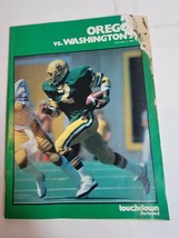 Vintage 1980s Oregon Ducks vs Washington State Cougars Football Game Program 80s - £7.29 GBP