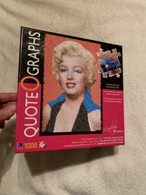 Puzzle – New In Box Marilyn Monroe Quote O Graphs 1,000 Piece Nib Sealed - £7.77 GBP