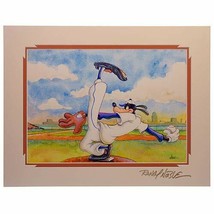 Theme Park Disney Artist Print Randy Noble Goofy&#39;s Pitch - £101.20 GBP