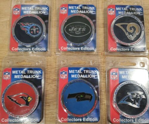 Primary image for NFL Medallions Self-Stick ~Jets, Cardinals, LA Rams Seahawks, Titans or Panthers