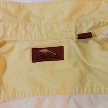 Bob Timberlake Build To Last Men's Yellow Cotton Short Sleeve Pockets Size Large image 4
