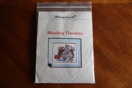 Stony Creek Cross Stitch Kit Mending Theodore 1998 Toy Bear Sewing Patch... - $20.00