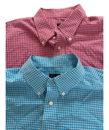 Joseph A Banks Shirts Size XL Mens Set Lot 2 Gingham Check Button Down P... - $55.79