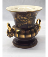 Vintage 5.5&quot; Floral Urn Vase Planter Charleton AWCO Abels Wasserberg Co ... - $59.71 CAD