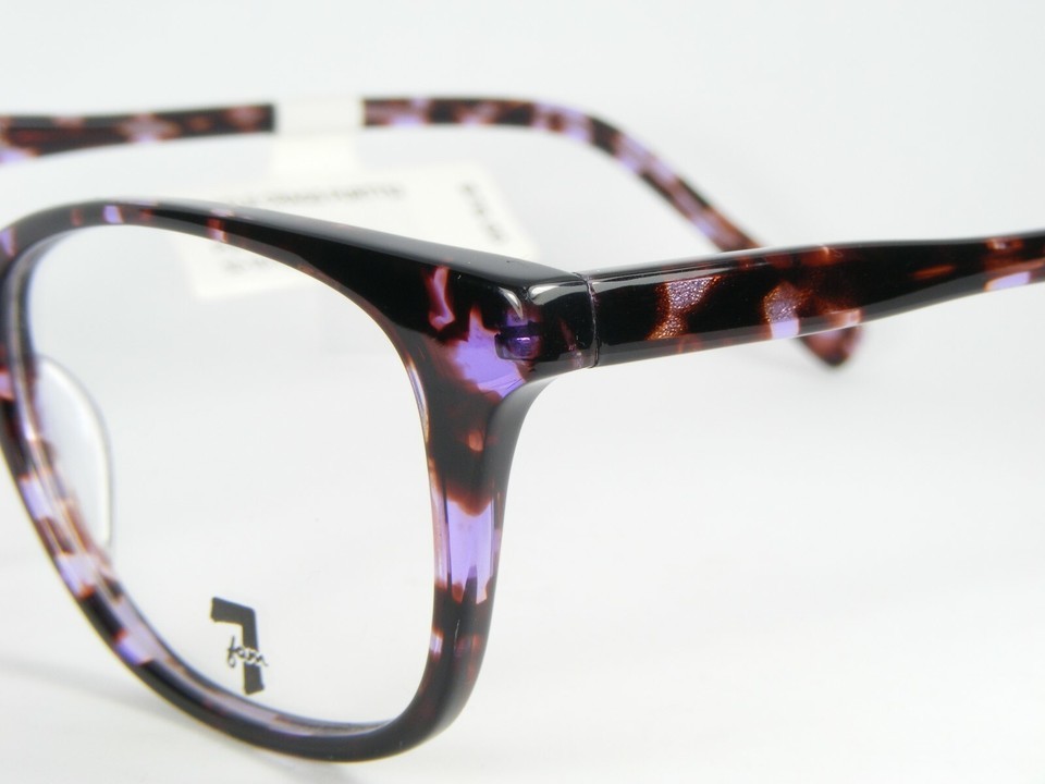 W/ TAG 7 For All Mankind CASTLE CRAGS PURTT PURPLE TORTOISE EYEGLASSES 52-18-137 Item image 3
