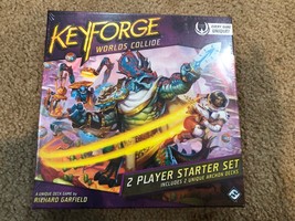 Keyforge World&#39;s Collide Sealed 2 Player Starter Set NIB Unique Deck Game - £14.89 GBP