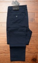 Armani Exchange A|X P45 Men Slim Fit Navy Blue Stretch Cotton Chino Pants 36R - £39.34 GBP