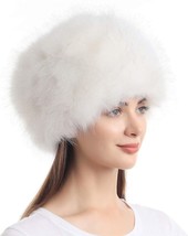LA CARRIE Women&#39;s Faux Fur Hat for Winter with Stretch Cossack Russian Style - £22.92 GBP