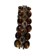 Vintage Boho Stretchy Expandable Gold Linked w/Faux Topax Stones Bracelet - €12,20 EUR