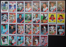 1988 Topps Boston Red Sox Team Set of 30 Baseball Cards - £5.57 GBP