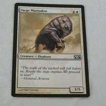 Siege Mastodon MTG 2013 White Creature Elephant 34/249 Magic 2014 Common... - £1.18 GBP