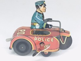 Marx 1930’s Tin Windup Motorcycle &amp; Side Car - $171.45