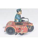 Marx 1930’s Tin Windup Motorcycle &amp; Side Car - $171.45