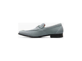 Men's Stacy Adams Quincy Moc Toe Bit Slip On Shoes Light Blue 25602-459 image 5