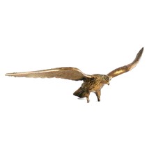 Vintage Brass Eagle Bird Figurine Statue Metal Spread Wings Gold No Feet... - $10.37