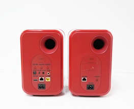 KEF LSX II Wireless Bookshelf Speakers (Pair) - Lava Red image 9
