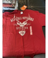 Realtree hunting club red tshirt mens L - $14.84