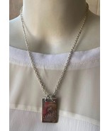 ⭕⭕VTG, necklace, collier, necklace, collana, new, new, silver metal &quot;Mi ... - €10,23 EUR