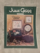 Cross Stitch  Needlepoint Pattern Leaflet Oriental Garden Flowers June G... - $5.65