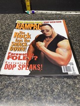 Rampage Magazine July 2000 Vol 1 # 5 The Rock, Farewell To Foley w/Posters. - £7.03 GBP
