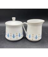 Style House China Caravelle Creamer Covered Sugar Yamaguchi Fleur de Lis... - €61,93 EUR