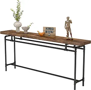 Console Table, 70.9 Inch Extra Long Sofa Table For Living Room, Wood Ent... - £231.96 GBP