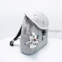 NWT Kipling BP4265 Zakaria Travel Backpack Polyamide Glitterati Glam Sil... - $66.95