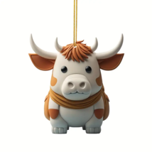 Acrylic Cow Car Ornament, Backpack Accessory - New - £10.17 GBP