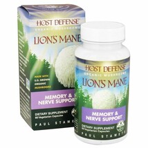 Fungi Perfecti Host Defense Lion&#39;s Mane Brain &amp; Nerve Support,60 Vegetar... - $25.46
