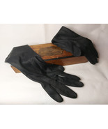 Vintage Wooden Gloves Chest &amp; Ladies Black Gloves - €43,12 EUR