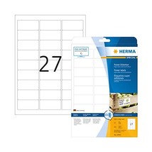 HERMA 10903 Labels A4 63,5x29,6 mm white extra strong adhesion paper matt 675 pc - £16.53 GBP