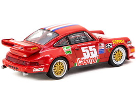 Porsche 911 RSR 3.8 1/64 Diecast Model Car #55 Red w Stripes &amp; Graphics ... - £23.96 GBP