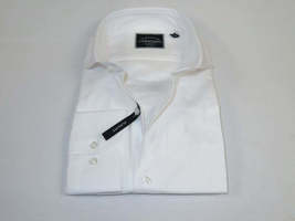 Men's Shirt Charles TYRWHITT 100% Cotton Cut-away Collar CHT-21 White Pique image 3