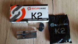 SECUREMME K2 High Security Euro Profile Cylinder Lock with 5 keys - $42.15+