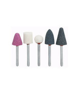 Grinding Stone Set 5 pcs Abrasive Material 1/8&quot; Shank for Rotary Tools - £8.68 GBP
