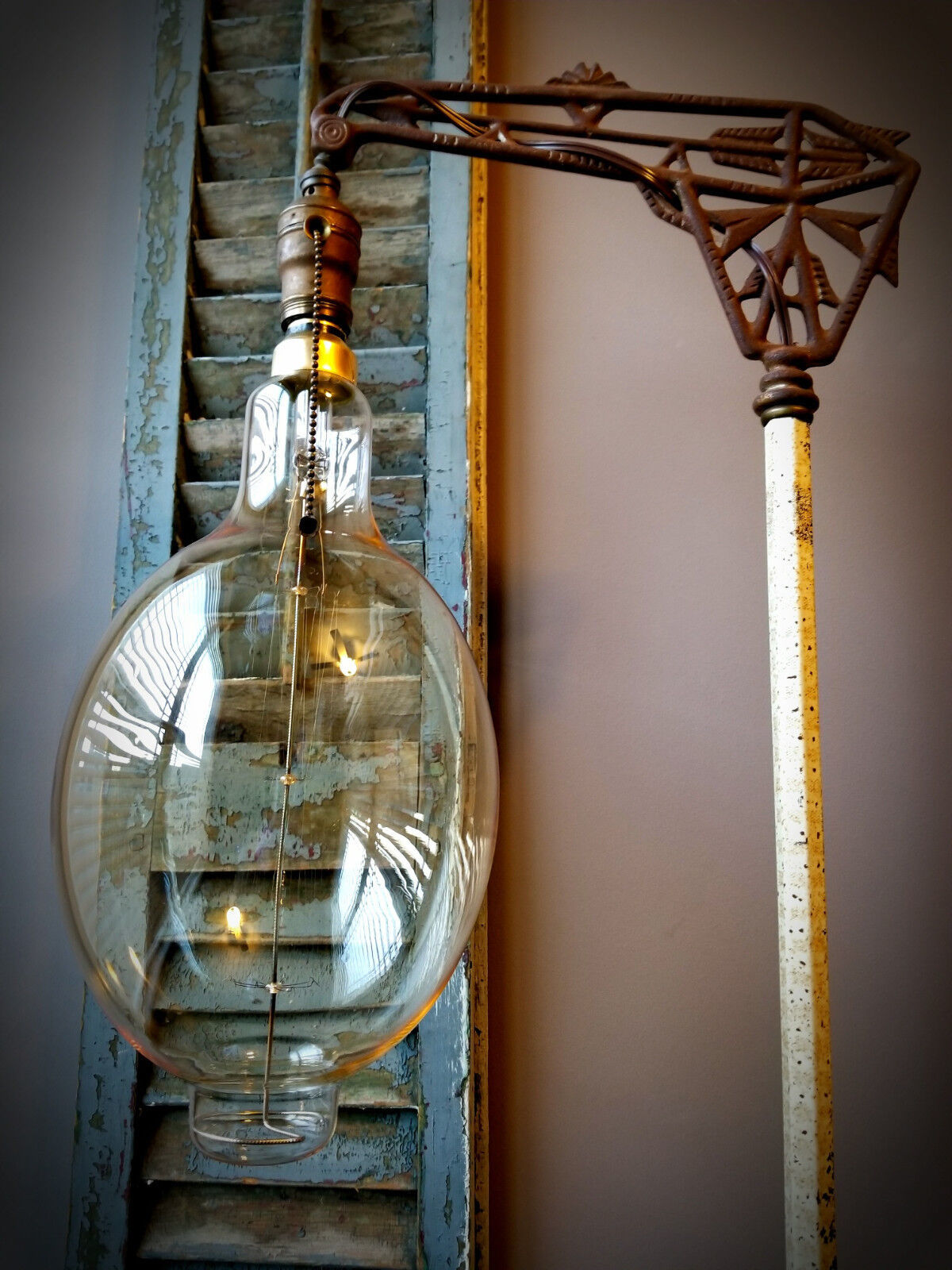 Grand Nostalgic Edison Light Bulb- Oversized BT56 Shape, 60 watt Incan. Filam... - $55.95