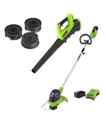 Greenworks 40V Cordless String Trimmer and Leaf Blower Combo Kit, 2.0Ah ... - $16,164.57 MXN