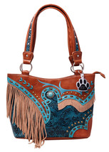 Western Fringe Purse Cowgirl Carry Conceal Handbag Tote Shoulder Bag Cou... - £37.44 GBP