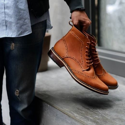 Handmade leathers boots for men, men brown boots, leather boots, high ankle boot