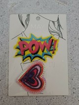 May Collection Patches And Pins POW and Sequin Heart. - £9.38 GBP