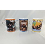 Danbury Mint Dachshund Coffee Cup Mug Lot of 3 Sitting Mirror Park - £13.38 GBP