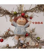 Cabbage Patch Kids Ornament 1984 Vintage Porcelain Red Hair 3.5 inches - £17.30 GBP