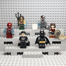 Justice League Superman Batman Flash Wonder Woman Custom Minifigures Lot... - £19.18 GBP